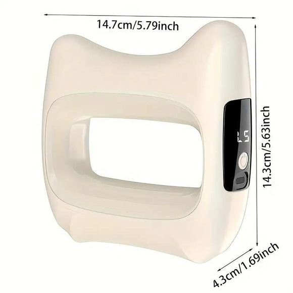 Mini Fascial Massage Ring High Frequency Vibration Muscle Beige Rechargeable - Picture 4 of 5